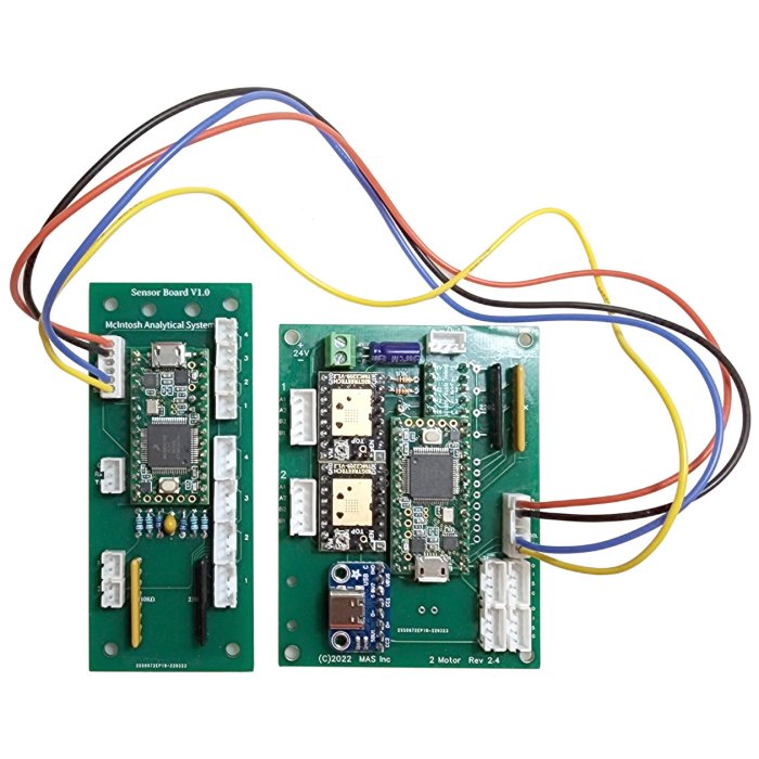 Dual Stepper Motor Controller and Sensor Board Bundle